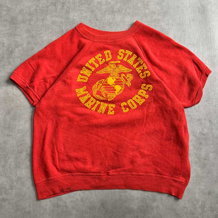 70's ARTEX U.S.M.C SHORT SLEEVE SWEAT SHIRTS RED/L 70ǯ ƥå ꥫʼ Ⱦµ åȥ å  L