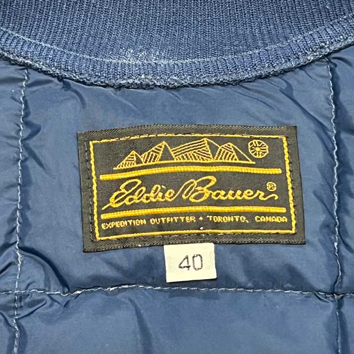 80'S EDDIE BAUER DOWN VEST NAVY/40 80年代 エディバウアー