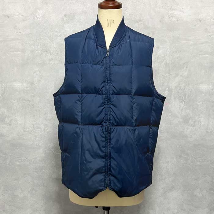 80's Eddie Bauer ダウンベスト ネイビー 48 ビンテージ 80's～ エディーバウアー ダウンベスト ネイビー [Eddie Bauer
