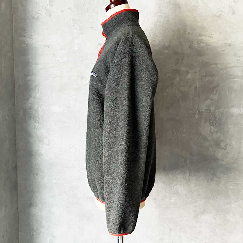 珍品レア PATAGONIA パタゴニア シンチラサーク USA製 アメリカ製 80'S PATAGONIA Synchilla Snap-T GRAY/L Made in USA 80年代
