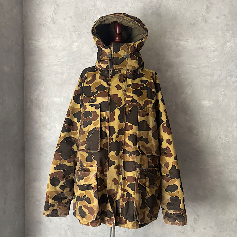 70-80'S EDDIE BAUER Gore-Tex Duck Camo Down Parka XL 70-80年代
