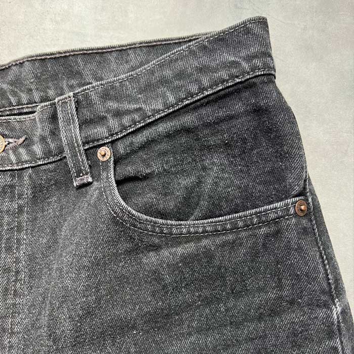 90's Levi's 555 RELAXED FIT BLACK JEANS MADE IN USA W34L34 90年代