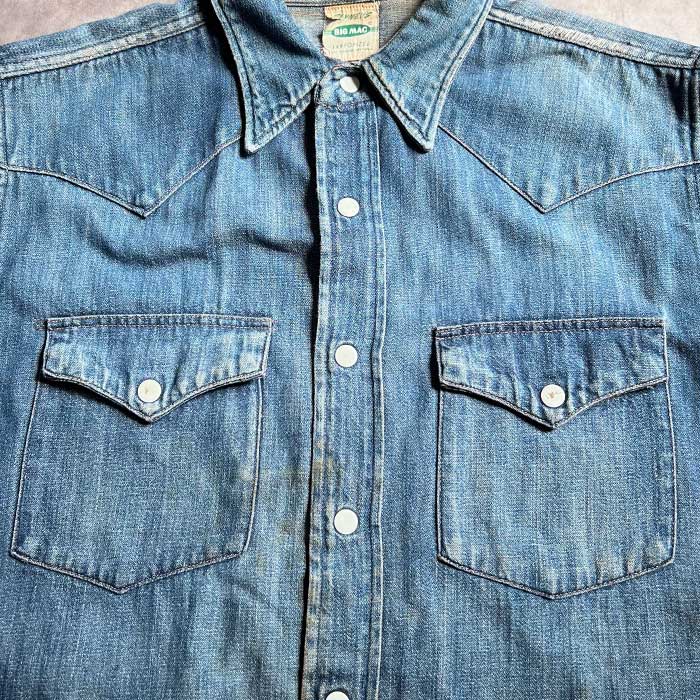 VINTAGE 50'S BIG MAC DENIM WESTERN SHIRTS ヴィンテージ 50