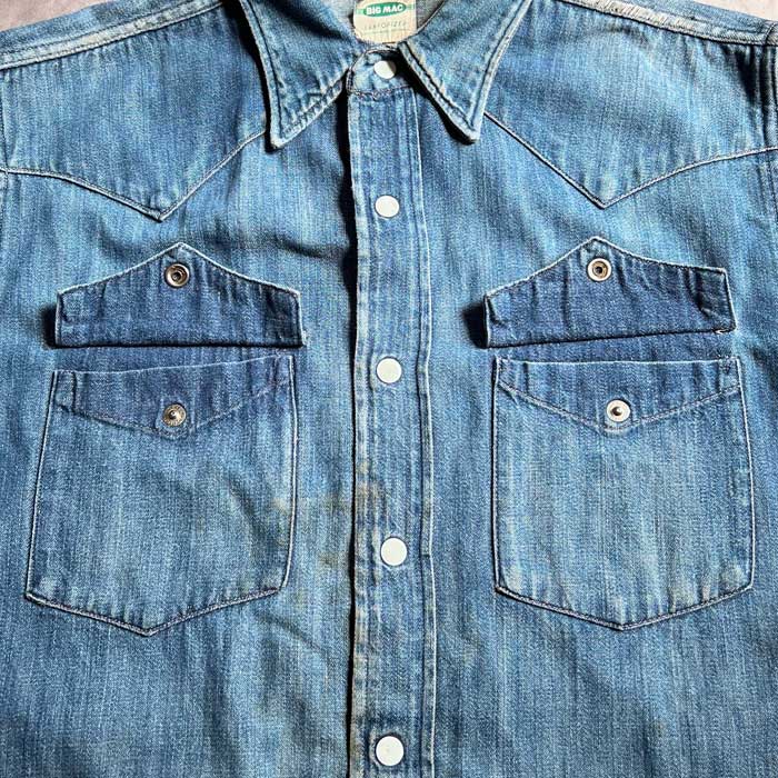 VINTAGE 50'S BIG MAC DENIM WESTERN SHIRTS ヴィンテージ 50