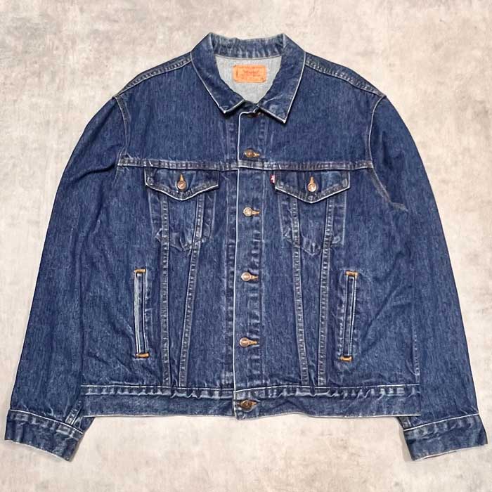 リーバイス 70506-0216 46R USA Vintage Levis Denim Jacket Mens 46 Trucker USA Made 70506