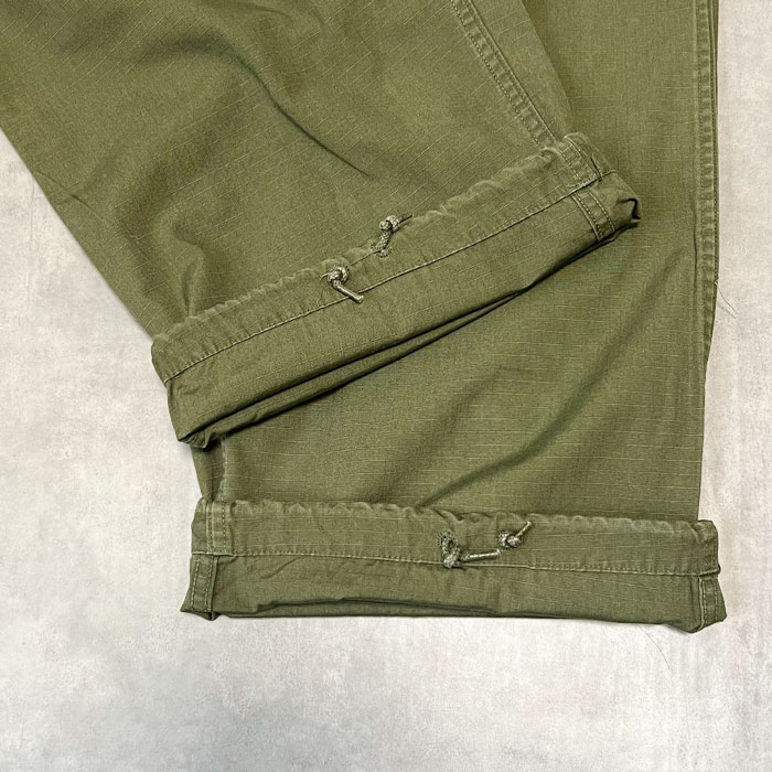 60's U.S.ARMY Jungle Fatigue Pants Rip-Stop LARGE/SHORT 60年代