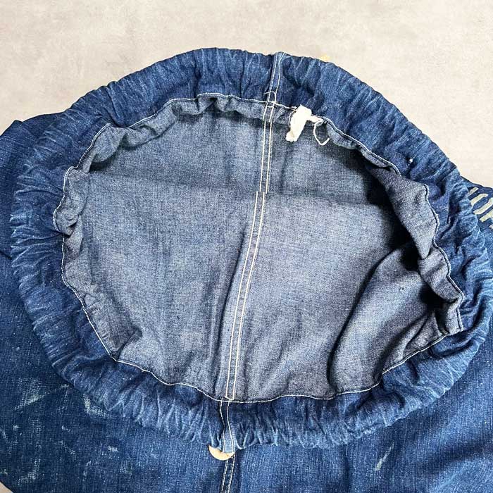 1930s 大戦US.ミリタリー　デニムランドリーバッグ 30-40'S U.S MILITARY Denim Stencil Laundry Bag 30-40年代 U.S
