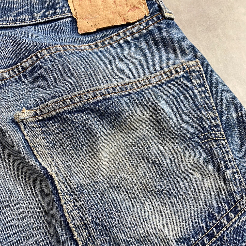 60's LEVI'S 501 S Type BIG”E” Cut off Denim Shorts