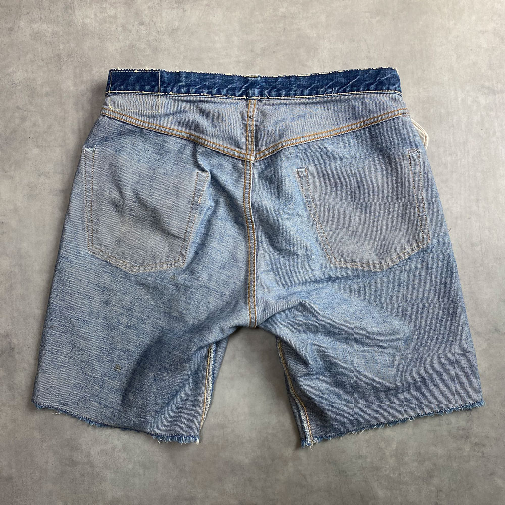 60's LEVI'S 501 S Type BIG”E” Cut off Denim Shorts