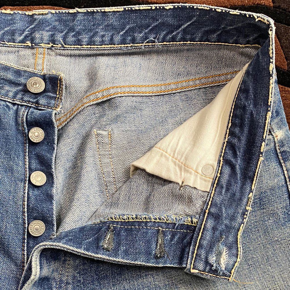 60's LEVI'S 501 S Type BIG”E” Cut off Denim Shorts