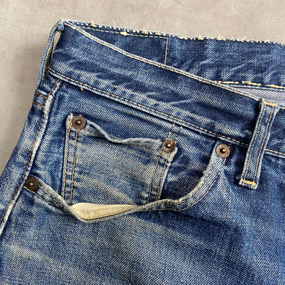 60's LEVI'S 501 S Type BIG”E” Cut off Denim Shorts