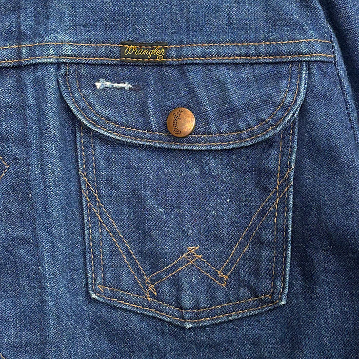 70-80's WRANGLER 124MJ DENIM JACKET Made in USA SIZE 38 70-80年代