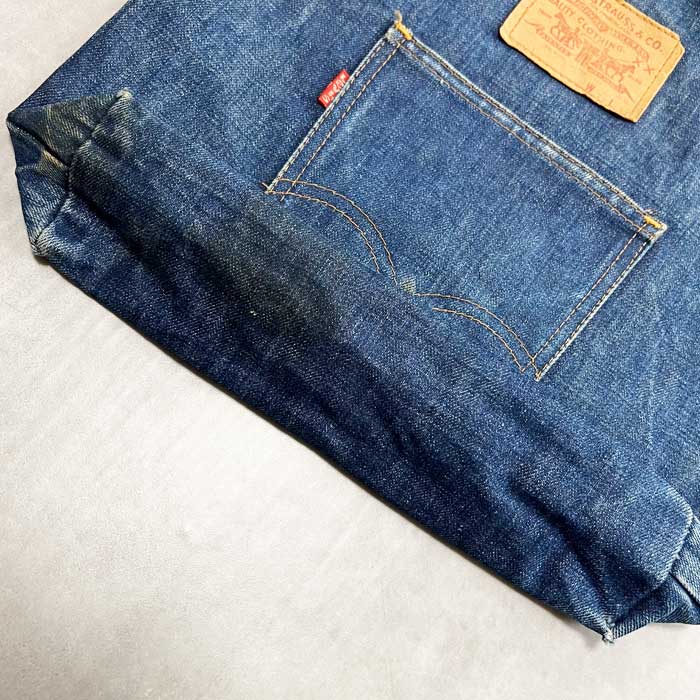 70s ビンテージ Levis リーバイス デニム トートバッグ 1970'S LEVI'S BIG