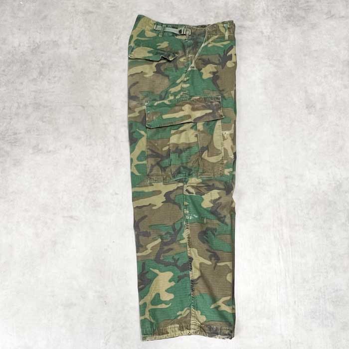 60's U.S.ARMY ERDL Rip-Stop Leaf Camo Jungle Fatigue Pants