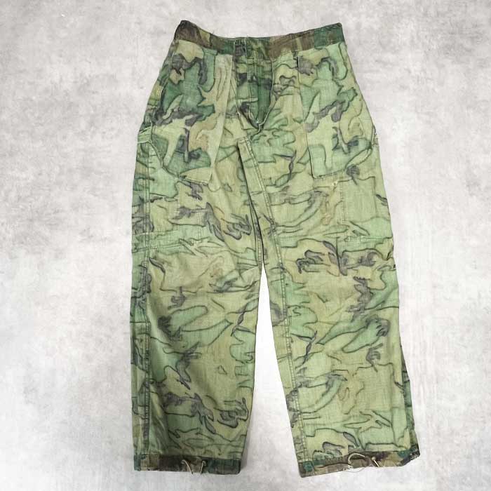 米軍実物 60's ERDL ノンリップ ファティーグパンツ M-R 米軍実物 60's ERDL ノンリップ ファティーグパンツ M-R 米軍