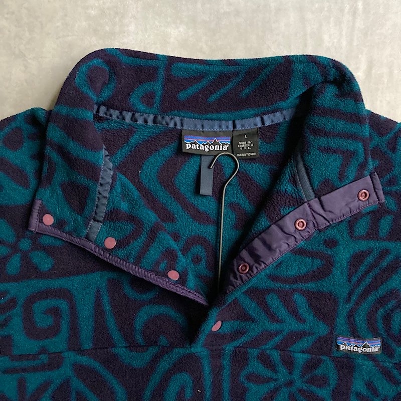 Patagonia パタゴニア シンチラ スナップT 90年代 Patagonia パタゴニア 90s USA製 雪なしタグ サカジャウィア柄