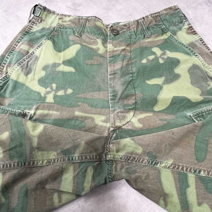 60's U.S.Military ERDL Leaf Camo Non Rip Jungle Fatigue