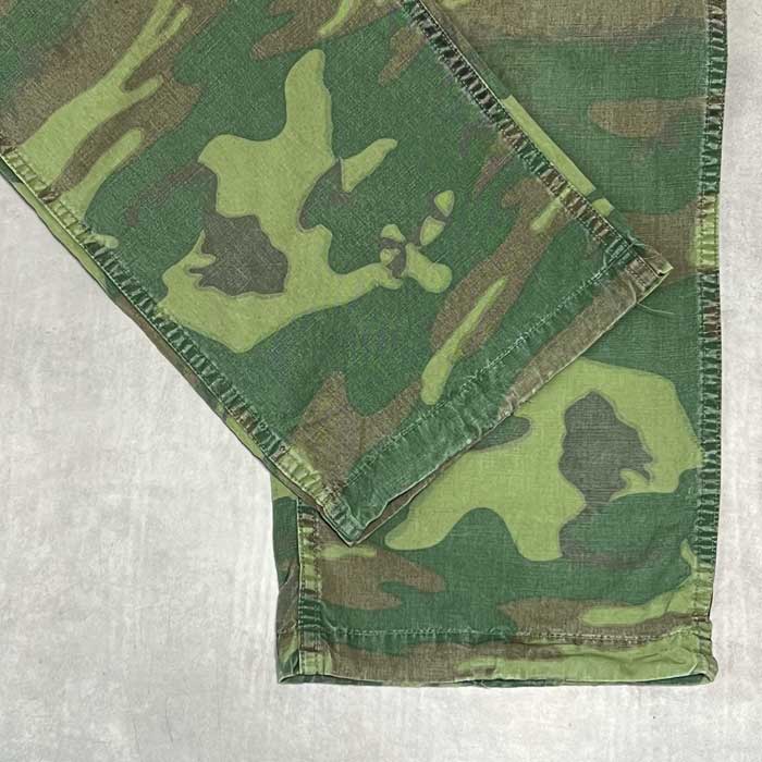 米軍実物 60's ERDL ノンリップ ファティーグパンツ M-R 米軍実物 60's ERDL ノンリップ ファティーグパンツ M-R 60's