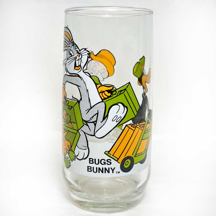 Vintage 70's Warner Brothers Looney Tunes  Pepsi Collector Series Glass "BUGS BUNNY" ơ ʡ֥饶롼ˡƥ塼 ڥץ 쥯꡼ ХåХˡ 饹