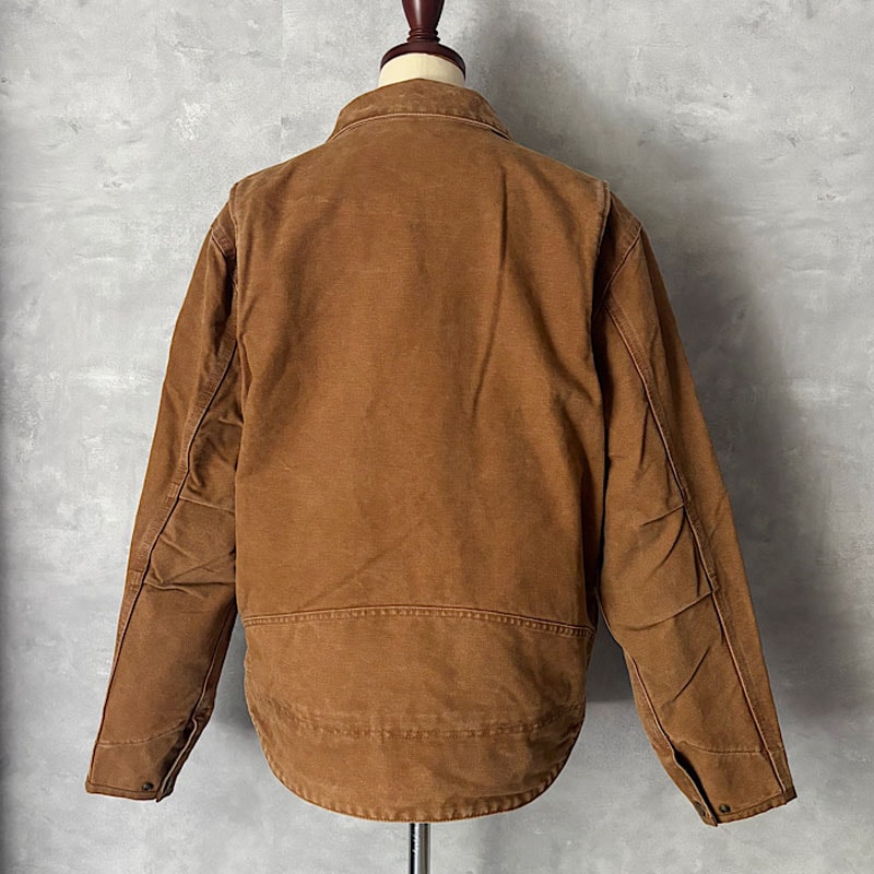 人*様 【革タグ】Carhartt バーウィック ジャケット　古着 90s 古着 カーハート シャツジャケット 革タグ ビッグシルエット