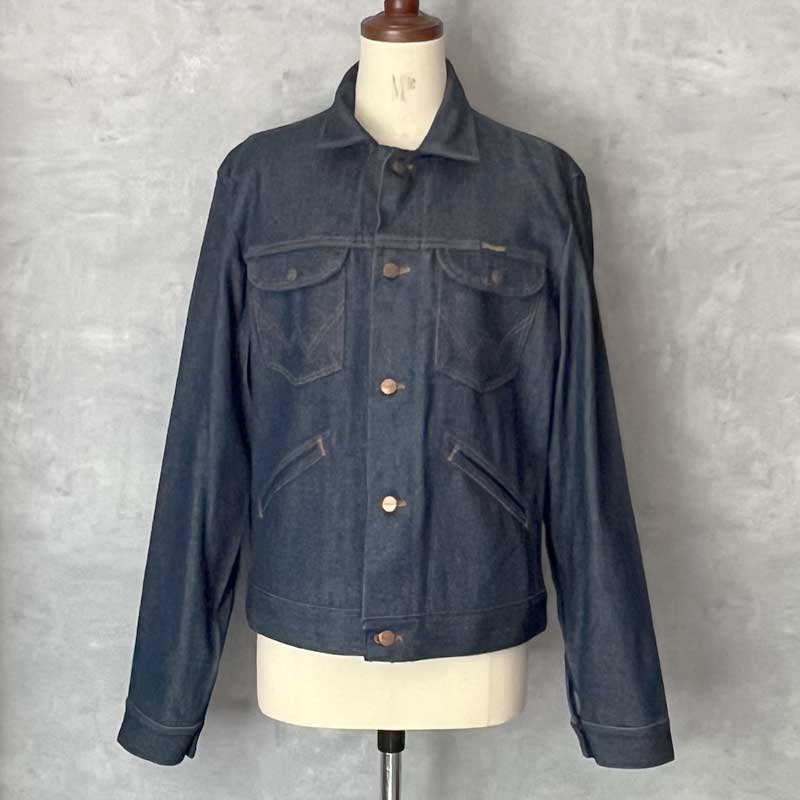 80'S Wrangler 74136NV 14oz Denim Jacket Dead Stock Made in