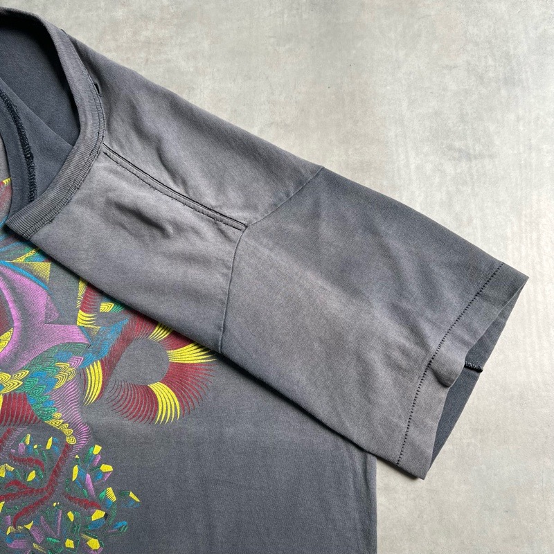 90s M・C・エッシャー フェード 襤褸 90'S M.C Escher Dragon Sun Fade T-Shirts BLACK 90年代 M.C