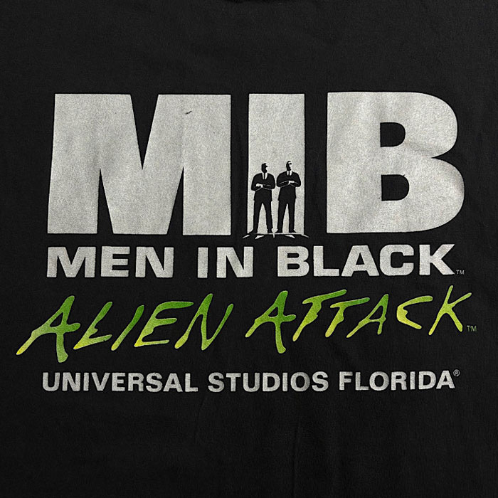 00'S MEN IN BLACK T-Shirt Alien Attack XXL/BLACK 2000年代 メン