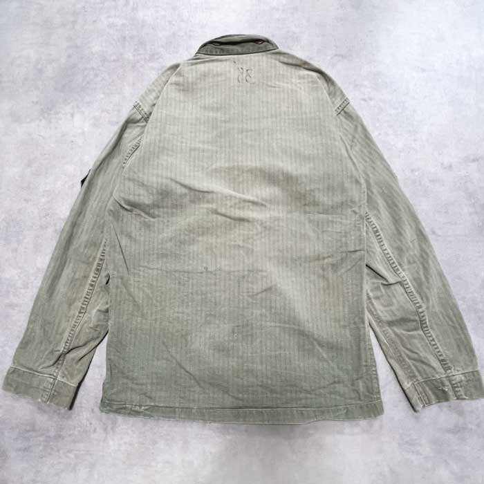 VINTAGE 40's U.S ARMY M-43 HBT JACKET 13 STAR BOTTON Size 38