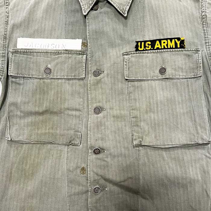 VINTAGE 40's U.S ARMY M-43 HBT JACKET 13 STAR BOTTON Size 38