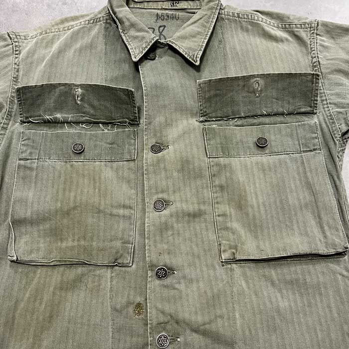 VINTAGE 40's U.S ARMY M-43 HBT JACKET 13 STAR BOTTON Size 38
