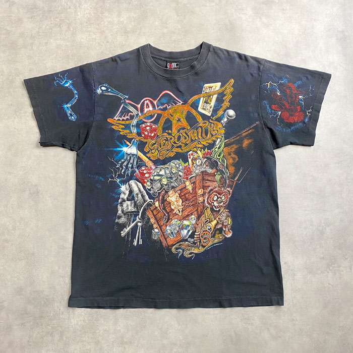 90'sビンテージgiantボディエアロスミスTシャツサイズ表記M良フェード 1_000000002950.jpg?1679652985