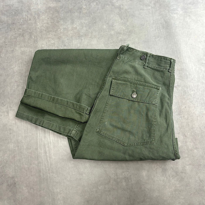 40s military ベイカーパンツ OG107 13star Deadstock 1940'S US.ARMY SATEEN OG107 Trousers 13 Star
