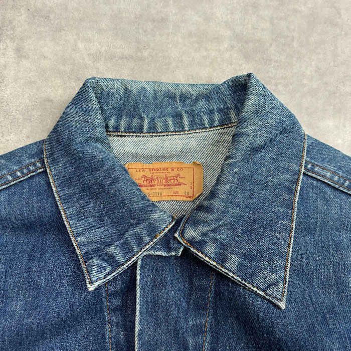 80's LEVI'S 70506-0216 Denim Trucker Jacket SIZE/40 Made in Canada
