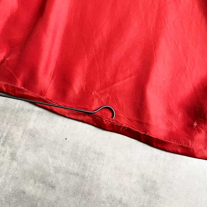 40'S CAMPUS SATIN LOBO Jacket RED 40年代 ヴィンテージ キャンパス