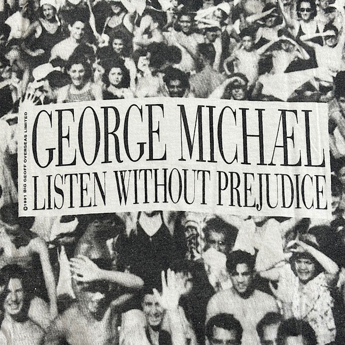 90's GEORGE MICHAEL T-SHIRTS Made in USA BLACK/XL 90年代 ジョージ