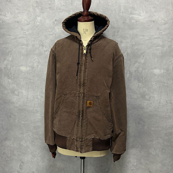 00'S CARHARTT Active Jacket BROWN 00年代 カーハート アクティブ