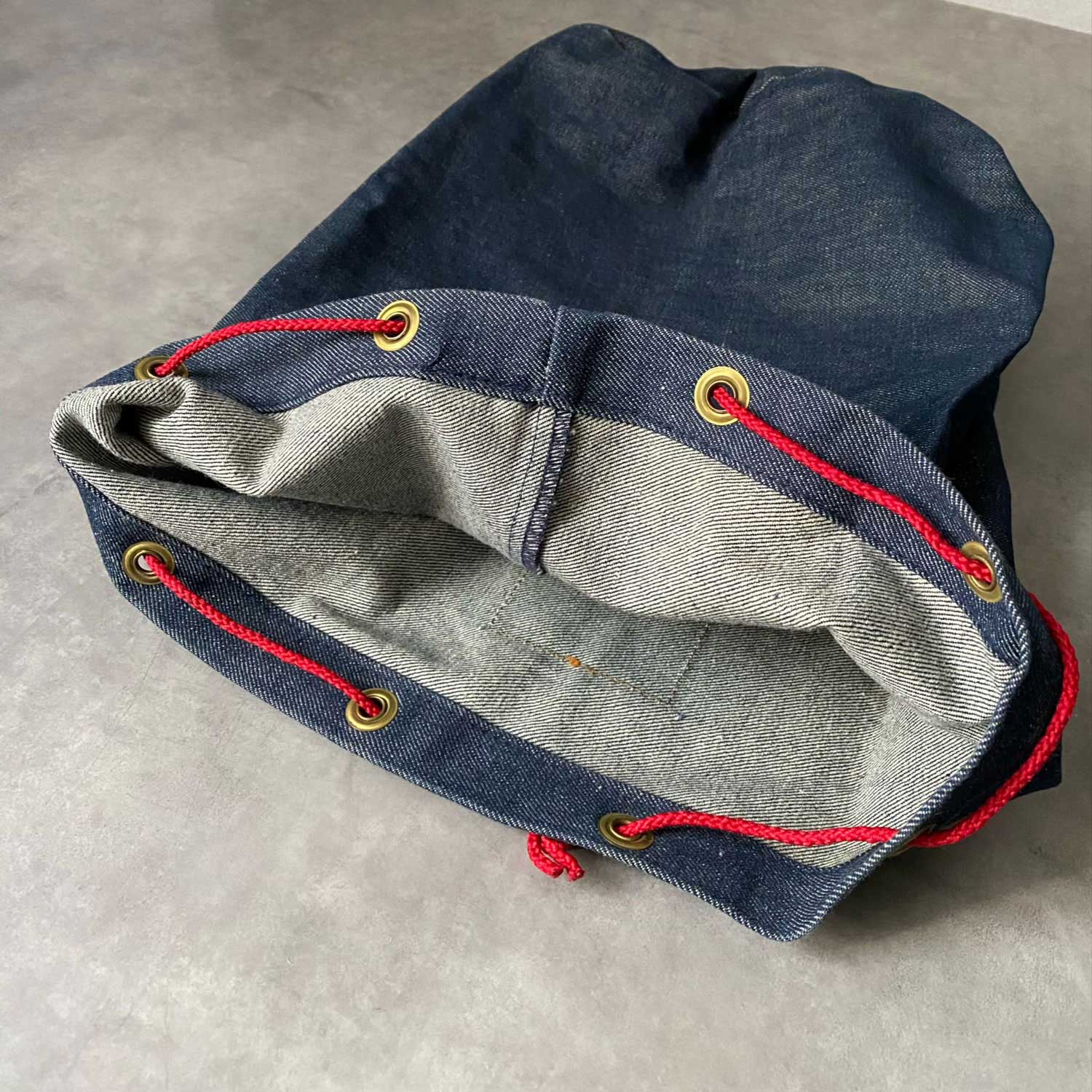 70's Levi's ADVERTISING DENIM BAG ORANGE TAB Made in USA