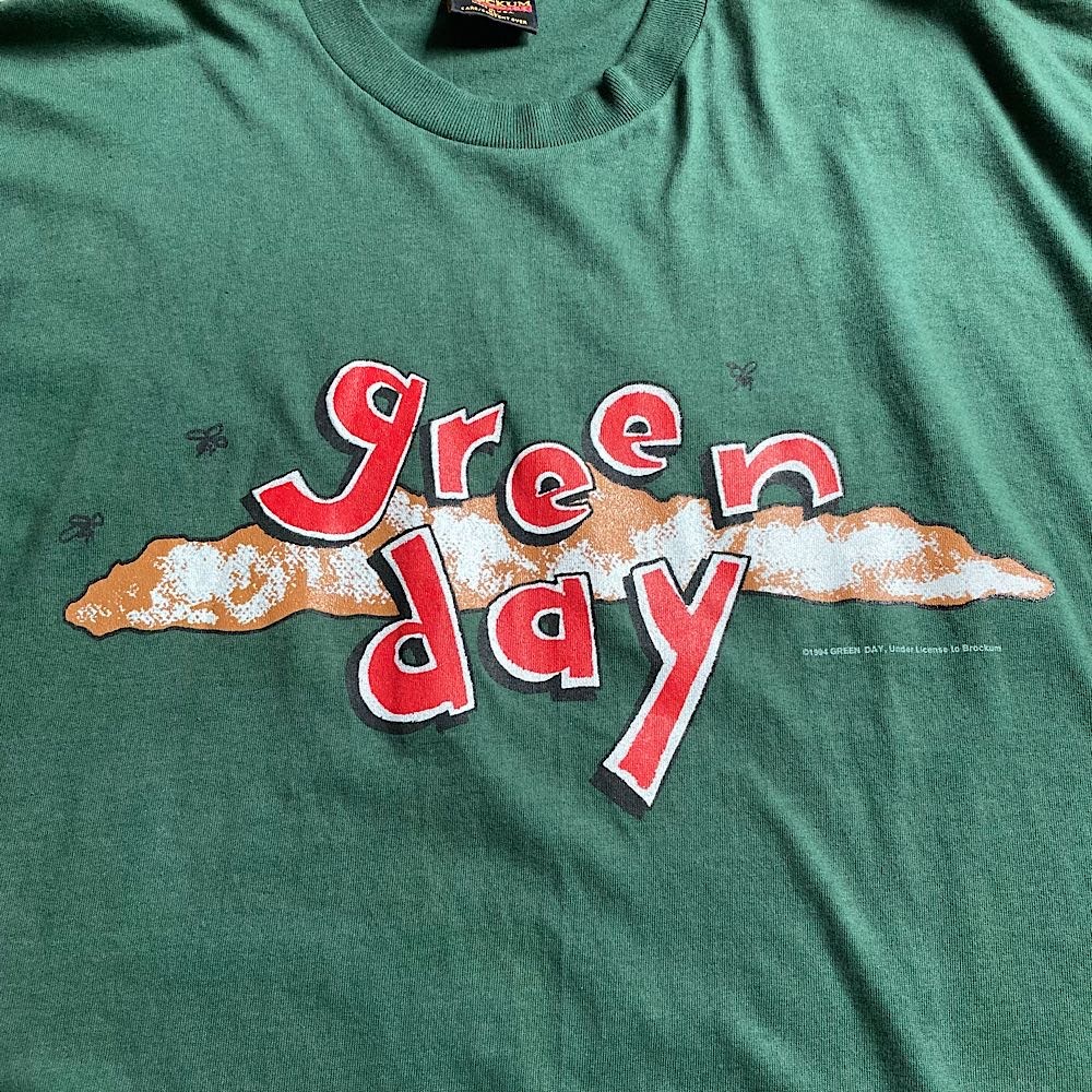 90's GREEN DAY Dookie T-shirt Made in USA GRN/XL 90年代 グリーン