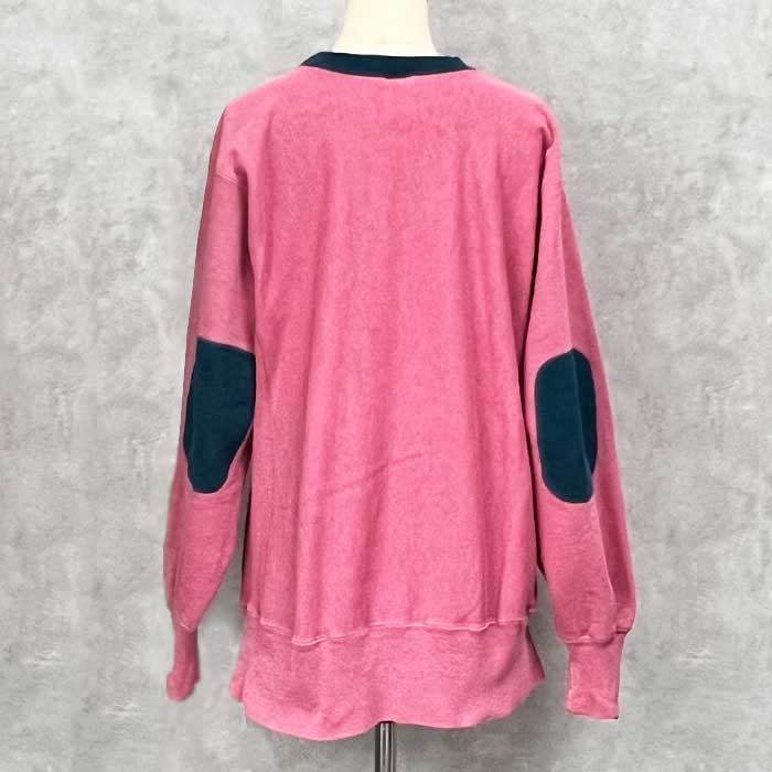 90's CHAMPION REVERSE WEAVE ELBOW-PATCH SWEAT SHIRTS MADE IN
