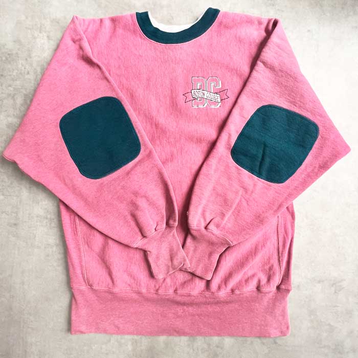 90's CHAMPION REVERSE WEAVE ELBOW-PATCH SWEAT SHIRTS MADE IN USA
