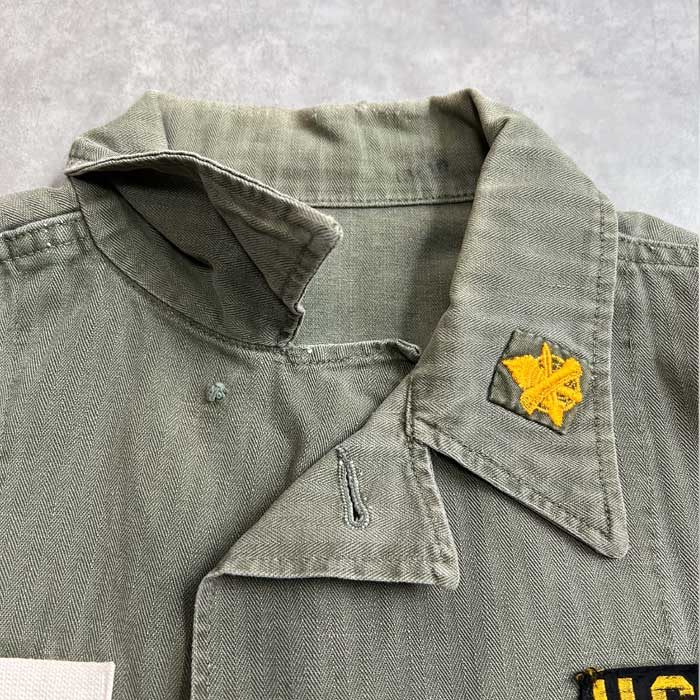 40s M47 HBT ヘリンボーンツイルジャケット 40s~ US ARMY M-47 HBT JACKET ヘリンボーンツイルジャケット AIR