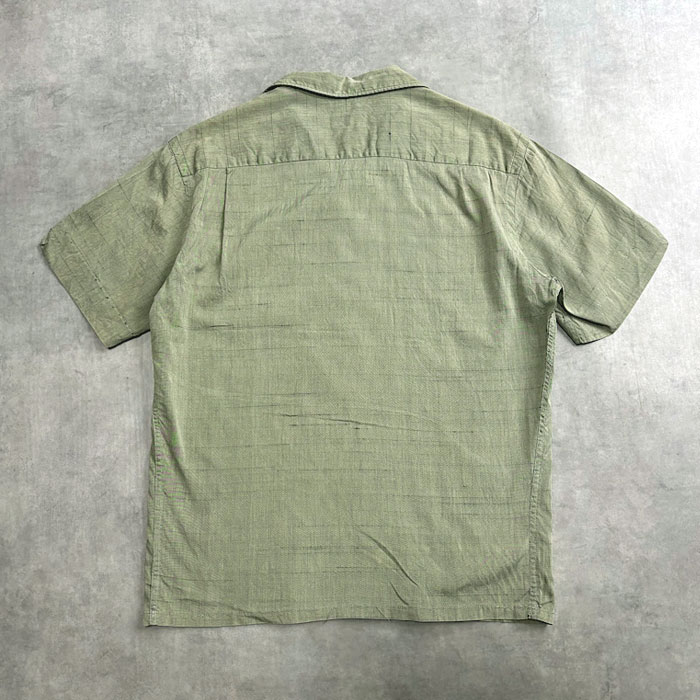 50's 60's ヴィンテージ　California製　 半袖シャツ S 50-60'S SPIRE CALIFORNIA OPEN COLLAR SHORT SLEEVE SHIRTS L