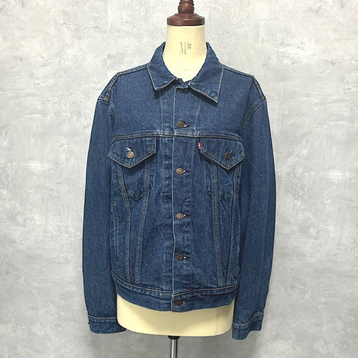 80's LEVI'S 70506-0216 Denim Trucker Jacket SIZE/46R Made in USA