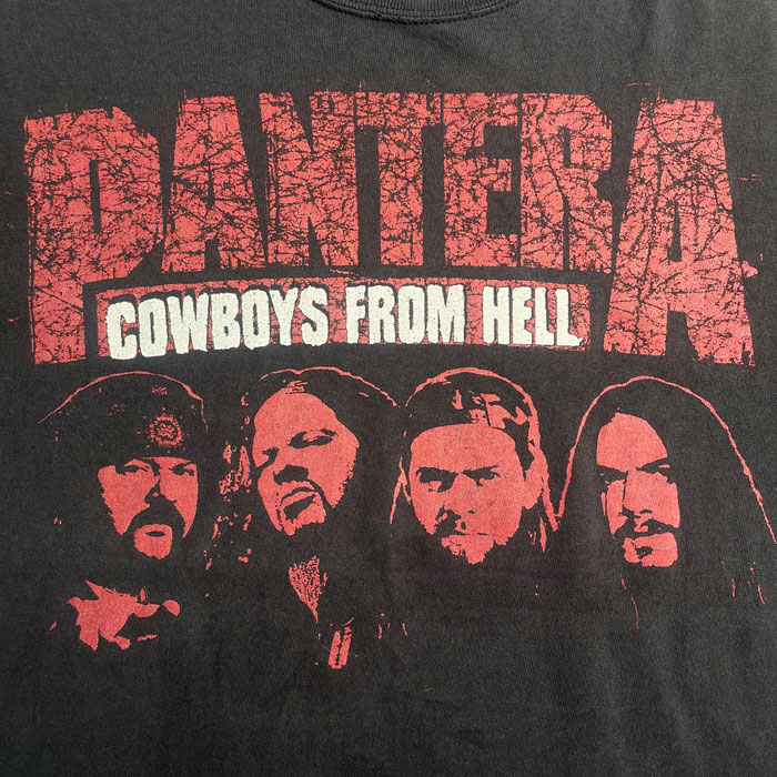 90's PANTERA Cowboys From Hell T-Shirts 90ǯ ѥƥ ܡեإ  T/BLACK