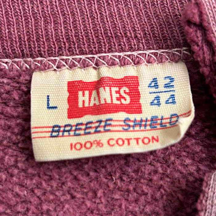 60's VINTAGE HANES BREEZE SHIELD SHORT SLEEVE SWEAT SHIRTS BURGUNDY/L 60ǯ ơ إ ֥꡼ Ⱦµåȥ 