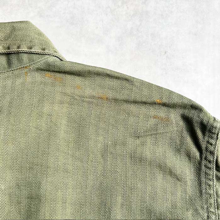 VINTAGE 40's U.S ARMY M-47 HBT JACKET 13 STAR BOTTON Size 38 40