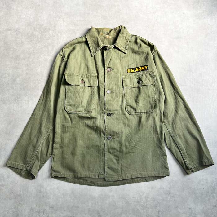  VINTAGE 40's U.S ARMY M-47 HBT JACKET 13 STAR BOTTON Size 38 40ǯ ꥫ إܡĥ른㥱å եå 13ܥ  38