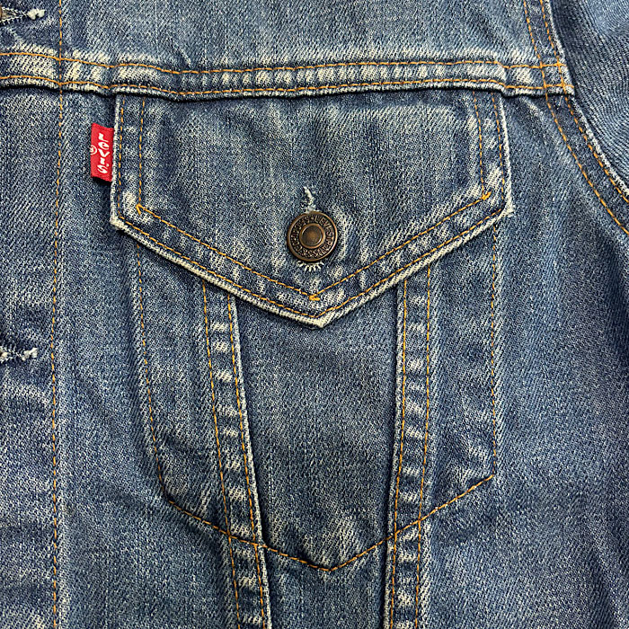 90's LEVI'S 70500-0414 EURO MODEL Denim Trucker Jacket SIZE/L Made