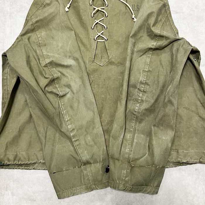 VINTAGE 40's WWⅡ U.S NAVY Pullover Rain Parka 40年代 アメリカ海軍