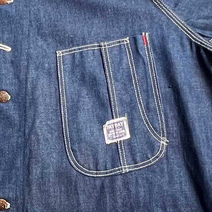 VINTAGE 40's PAYDAY DENIM CHORE JACKET UNION MADE ヴィンテージ 40